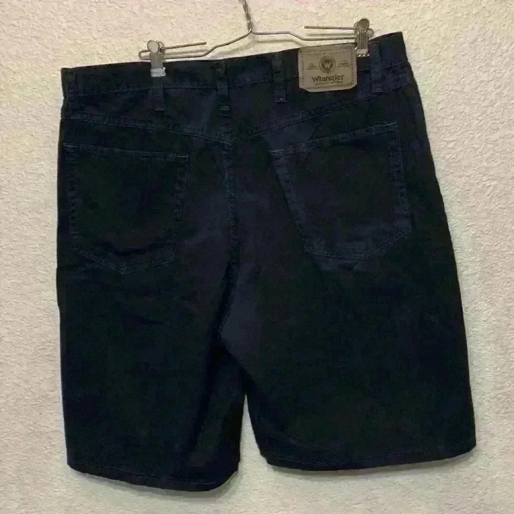 Wrangler black relaxed fit mens shorts sz 36 western blue collar casual work - Picture 5 of 10